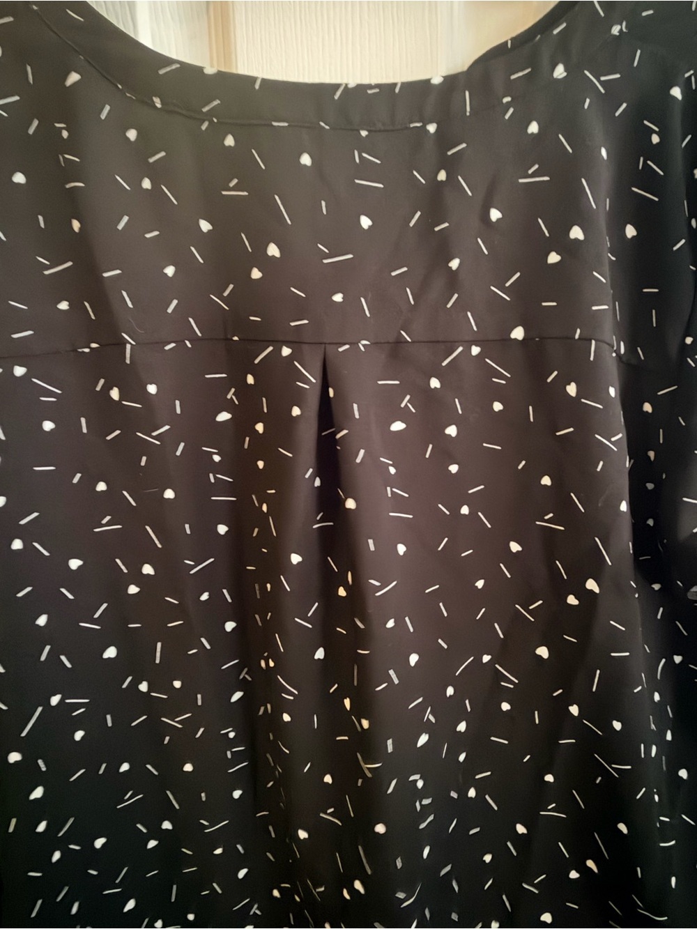 Hilary Radley Black Short-Sleeve Printed Blouse - Picture 3 of 7
